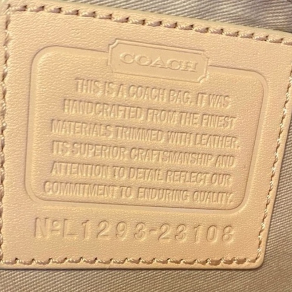 Coach Legacy Ticking Stripe Tote GUC - Picture 4 of 8
